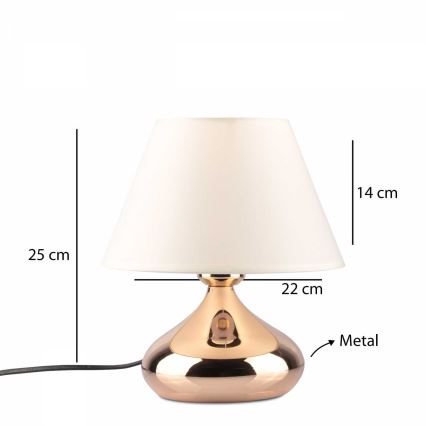 Επιτραπέζιο φωτιστικό ASPARAGUS 1xE27/40W/230V χάλκινο