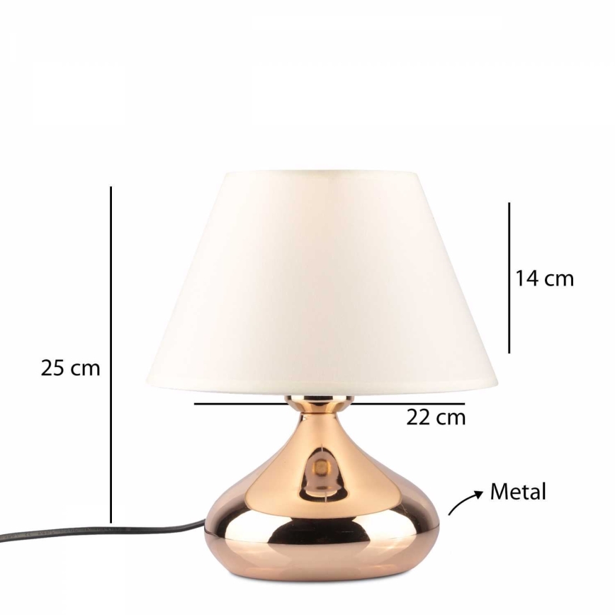 Επιτραπέζιο φωτιστικό ASPARAGUS 1xE27/40W/230V χάλκινο