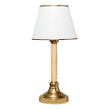 Επιτραπέζιο φωτιστικό AYD 1xE27/40W/230V λευκό/χρυσό