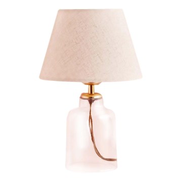 Επιτραπέζιο φωτιστικό AYD 1xE27/40W/230V κρεμ/διαφανές