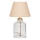 Επιτραπέζιο φωτιστικό AYD 1xE27/40W/230V μπεζ/διάφανο