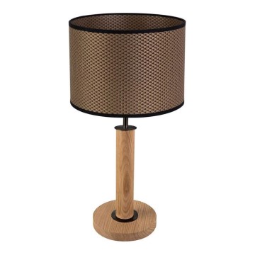 Επιτραπέζιο φωτιστικό BENITA 1xE27/60W/230V 48 cm καφέ/δρυς