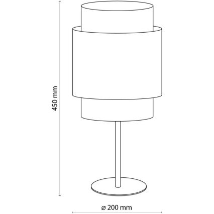 Επιτραπέζιο φωτιστικό BOHO 1xE27/15W/230V μαύρο/ρατάν