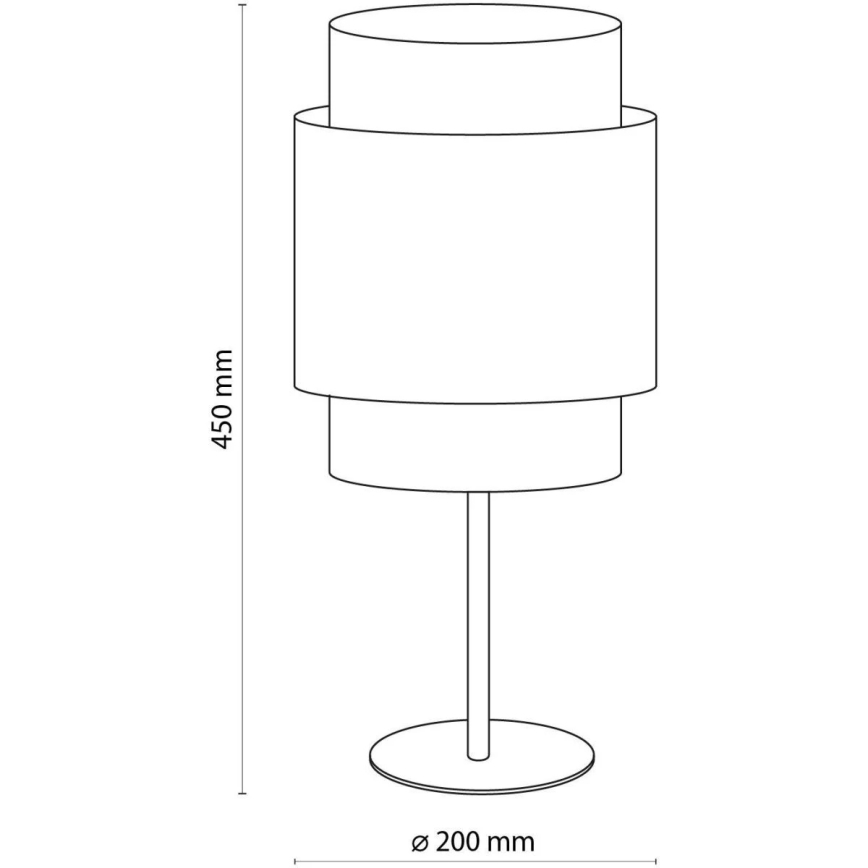 Επιτραπέζιο φωτιστικό BOHO 1xE27/15W/230V μαύρο/ρατάν