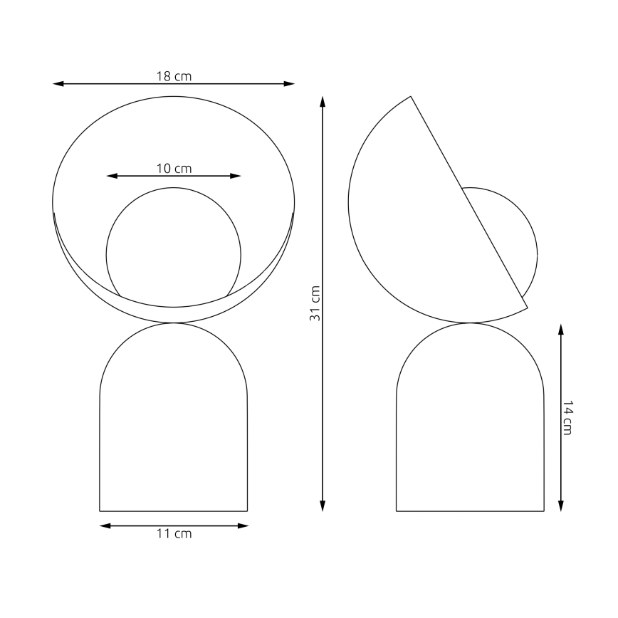 Επιτραπέζιο φωτιστικό BOTO 1xG9/8W/230V μπεζ