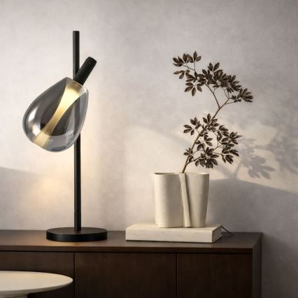 Επιτραπέζιο φωτιστικό DENSO 1xG9/5W/230V μαύρο χρώμιο