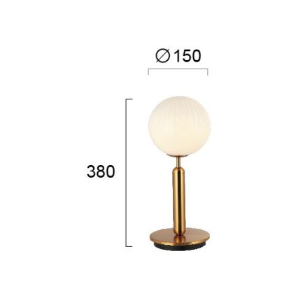 Επιτραπέζιο φωτιστικό JOLIN 1xG9/5W/230V χρυσό