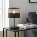 Επιτραπέζιο φωτιστικό KARBON 1xE27/15W/230V μαύρο/γκρι