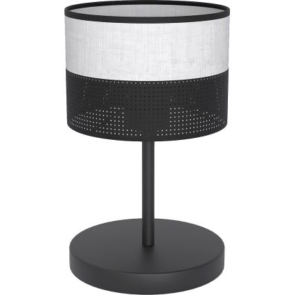 Επιτραπέζιο φωτιστικό KARBON 1xE27/15W/230V μαύρο/γκρι