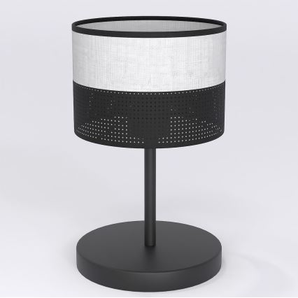 Επιτραπέζιο φωτιστικό KARBON 1xE27/15W/230V μαύρο/γκρι