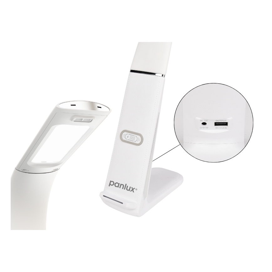 Επιτραπέζιο φωτιστικό LED Dimmable με ασύρματη φόρτιση και αισθητήρας LORD EVO LED/8W/230V 3000K/4500K/6000K λευκό