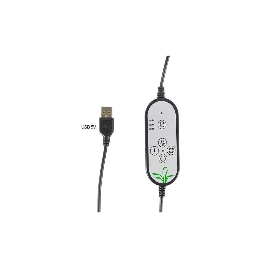 Επιτραπέζιο φωτιστικό LED Dimmable με κλιπ ανάπτυξης φυτών LED/12W/5V