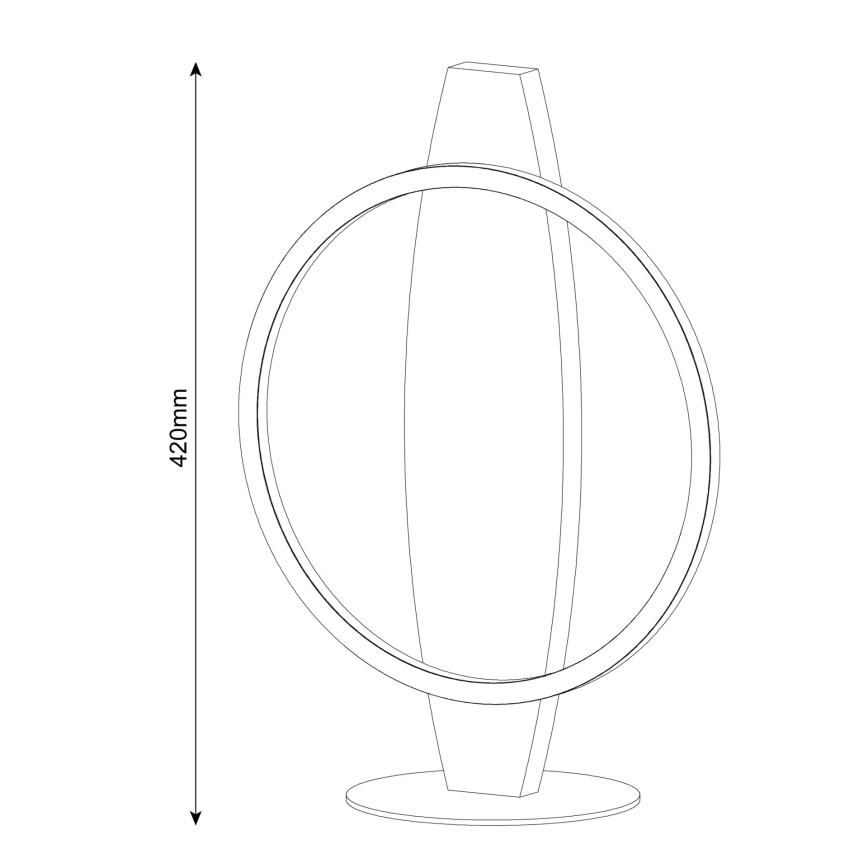 Επιτραπέζιο φωτιστικό LED MELISA LED/10W/230V, σε φινίρισμα πεύκου