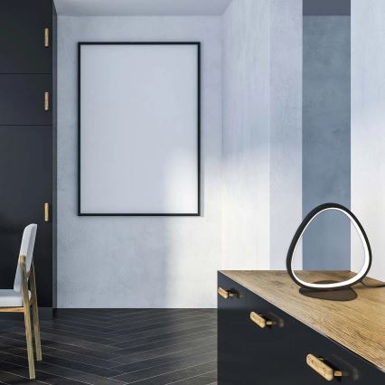 Επιτραπέζιο φωτιστικό LED PETRA LED/12W/230V 4000K μαύρο