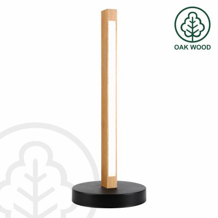 Επιτραπέζιο φωτιστικό LED VERDE LED/10W/230V 3000K δρυς/μαύρο