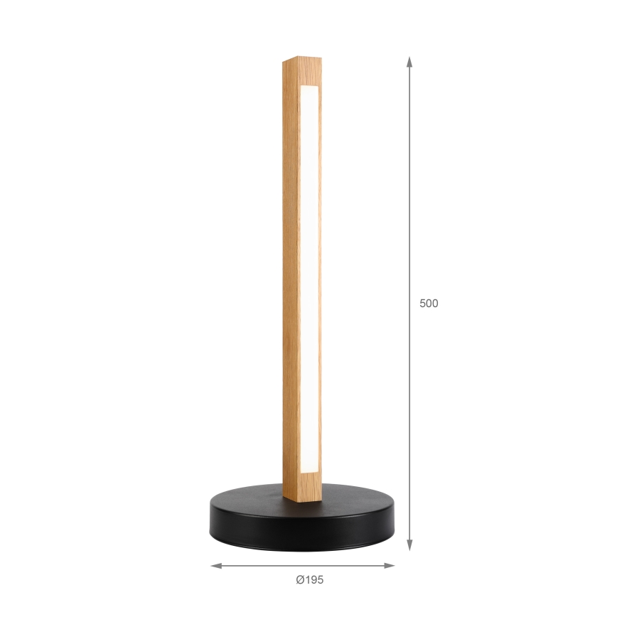 Επιτραπέζιο φωτιστικό LED VERDE LED/10W/230V 3000K δρυς/μαύρο