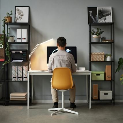 Επιτραπέζιο φωτιστικό LED ντιμαριζόμενο 2σε1 USB TENUIX LED/14W/5V 3000-6000K λευκό