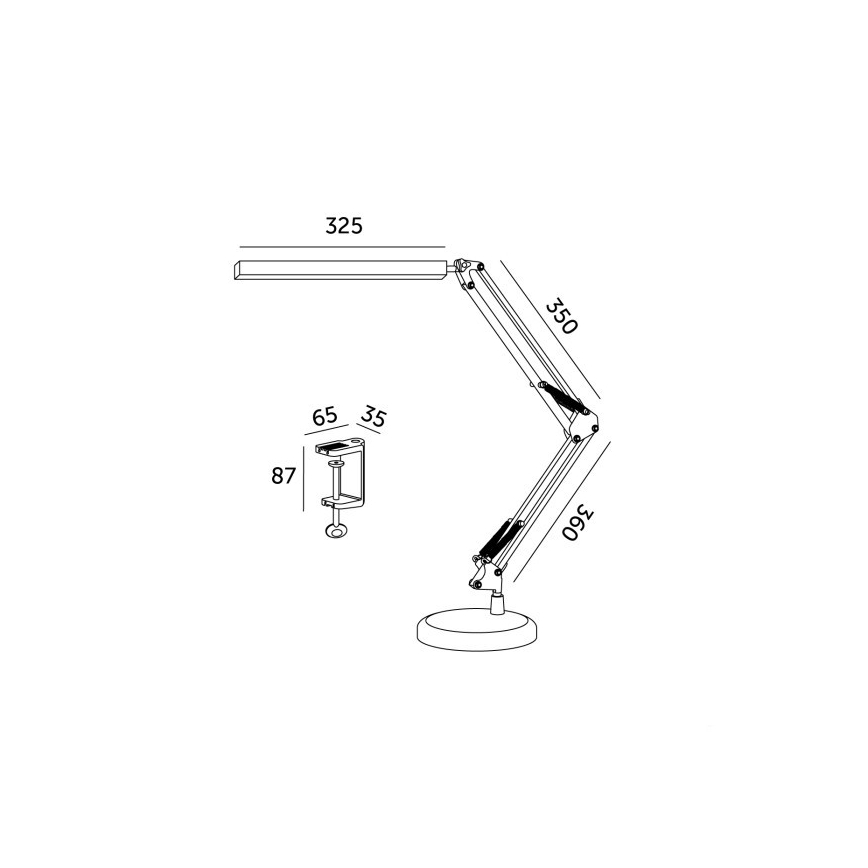 Επιτραπέζιο φωτιστικό LED ντιμαριζόμενο 2σε1 USB TENUIX LED/14W/5V 3000-6000K λευκό