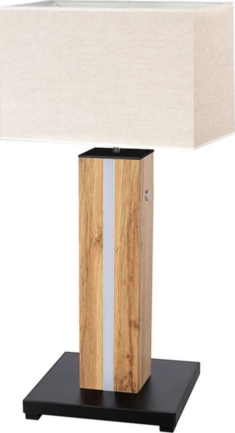 Επιτραπέζιο φωτιστικό LED ντιμαριζόμενο FLAME 1xE27/40W+ LED/4,6W/230V 56,5 cm δρυς