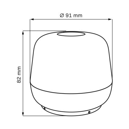 LED Dimming αφής Εξωτερικού χώρου Επιτραπέζιο φωτιστικό SAMBA LED/1,2W/5V USB 1200 mAh IP44 μαύρο