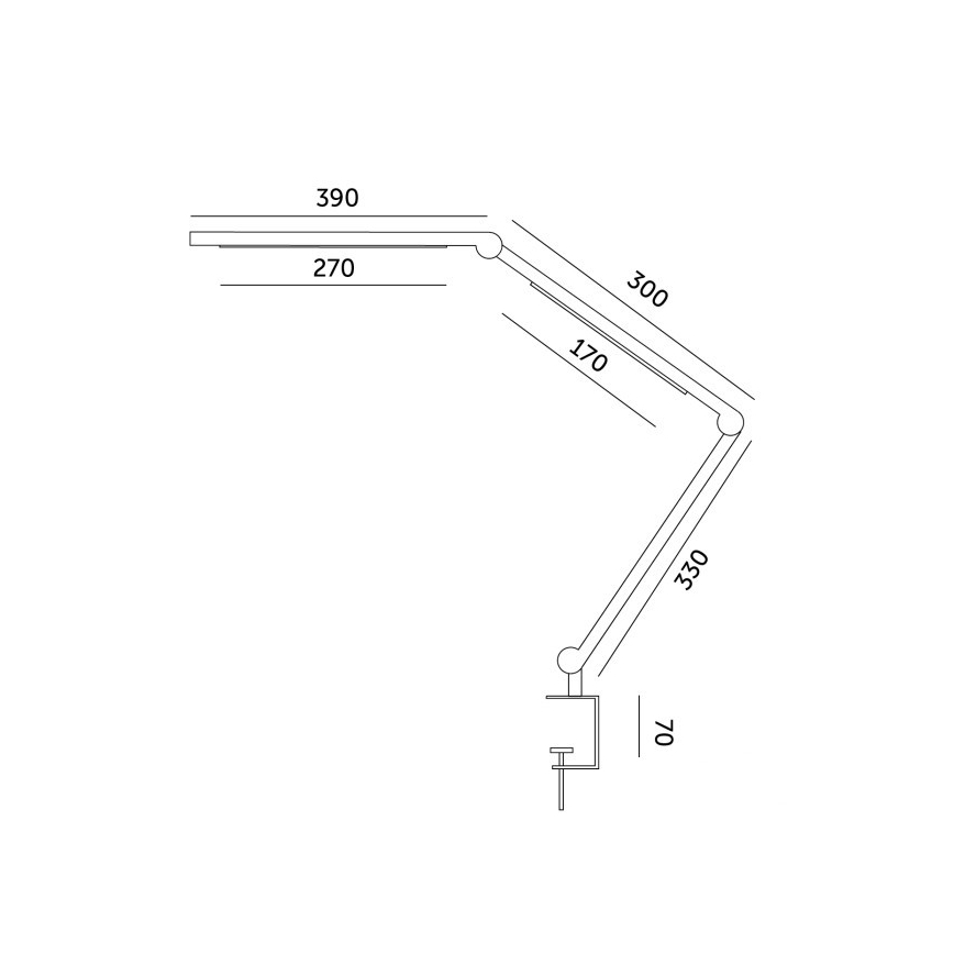 Επιτραπέζιο φωτιστικό LED ντιμαριζόμενο TENUIX FOLD LED/20W/230V 3000-6500K μαύρο