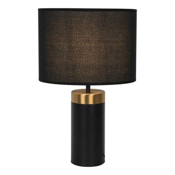 Επιτραπέζιο φωτιστικό LUCIANO 1xE27/40W/230V μαύρο/χρυσό