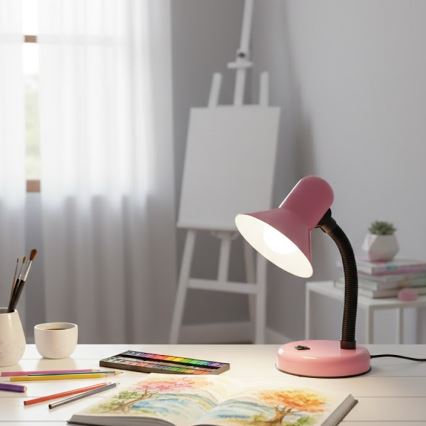 Επιτραπέζιο φωτιστικό MENTOR 1xE27/15W/230V ροζ