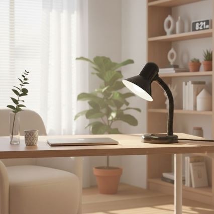 Επιτραπέζιο φωτιστικό MENTOR 1xE27/15W/230V μαύρο