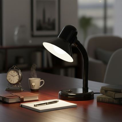 Επιτραπέζιο φωτιστικό MENTOR 1xE27/15W/230V μαύρο