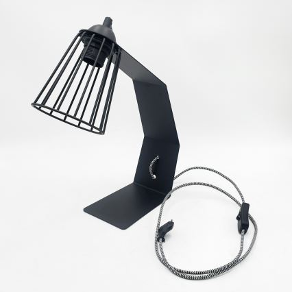 Επιτραπέζιο φωτιστικό NANDO 1xE27/15W/230V μαύρο
