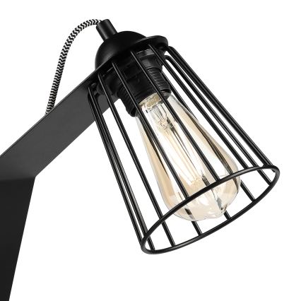 Επιτραπέζιο φωτιστικό NANDO 1xE27/15W/230V μαύρο
