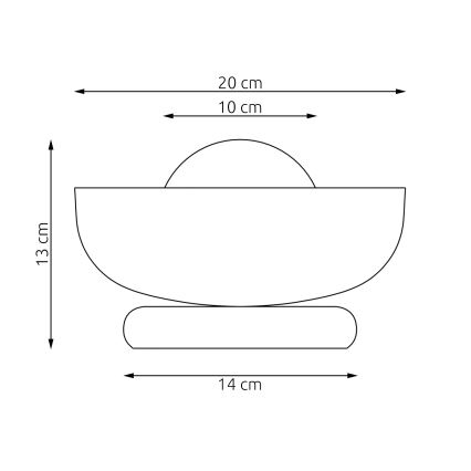 Επιτραπέζιο φωτιστικό OZZY 1xG9/8W/230V μπεζ