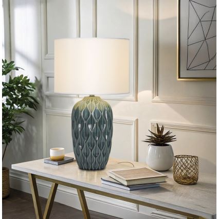 Επιτραπέζιο φωτιστικό PINEAPLE 1xE27/40W/230V λευκό/πράσινο