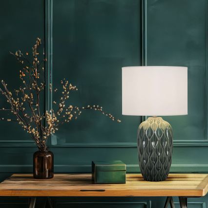 Επιτραπέζιο φωτιστικό PINEAPLE 1xE27/40W/230V λευκό/πράσινο