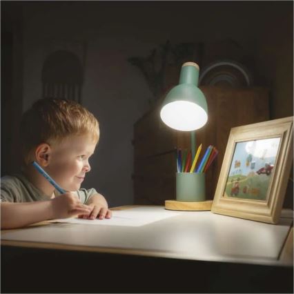 Επιτραπέζιο φωτιστικό POPPY 1xE27/25W/230V πράσινο