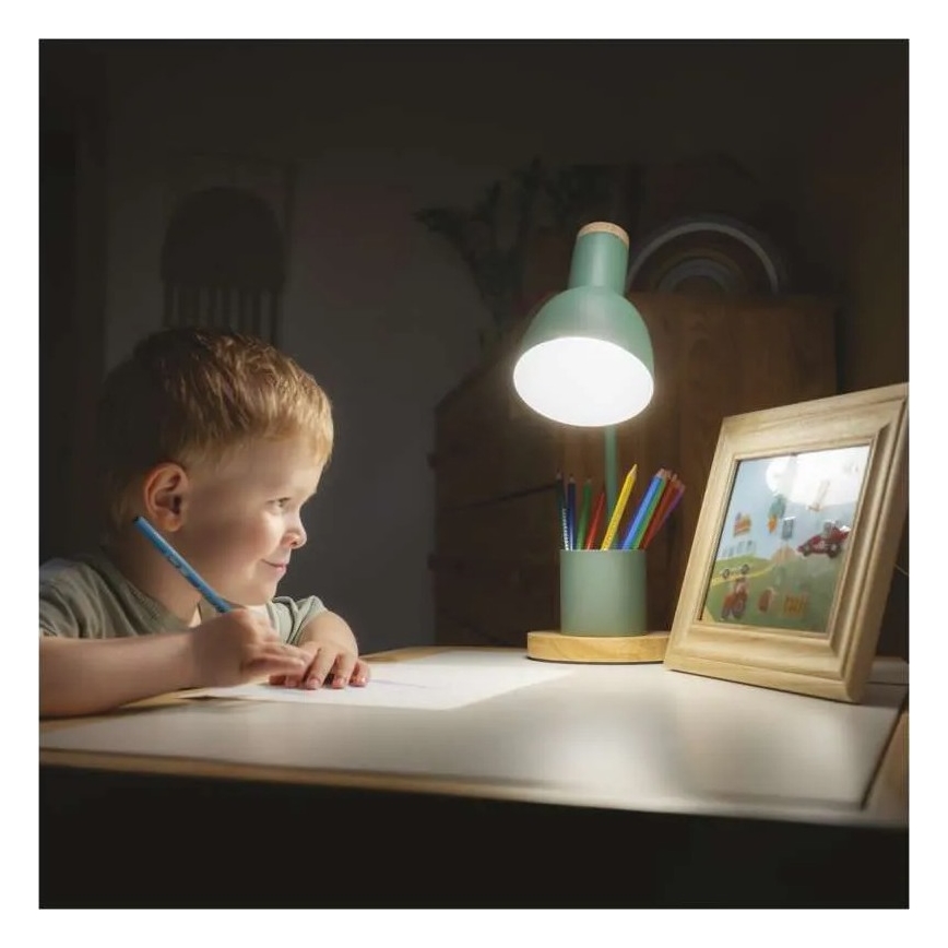 Επιτραπέζιο φωτιστικό POPPY 1xE27/25W/230V πράσινο