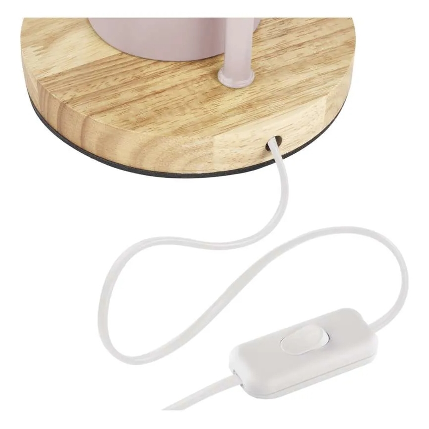 Επιτραπέζιο φωτιστικό POPPY 1xE27/25W/230V ροζ