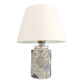 Επιτραπέζιο φωτιστικό RAMZES 1xE27/40W/230V λευκό/γκρι