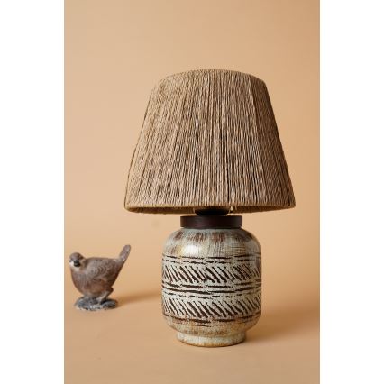 Επιτραπέζιο φωτιστικό RAMZES 1xE27/40W/230V καφέ