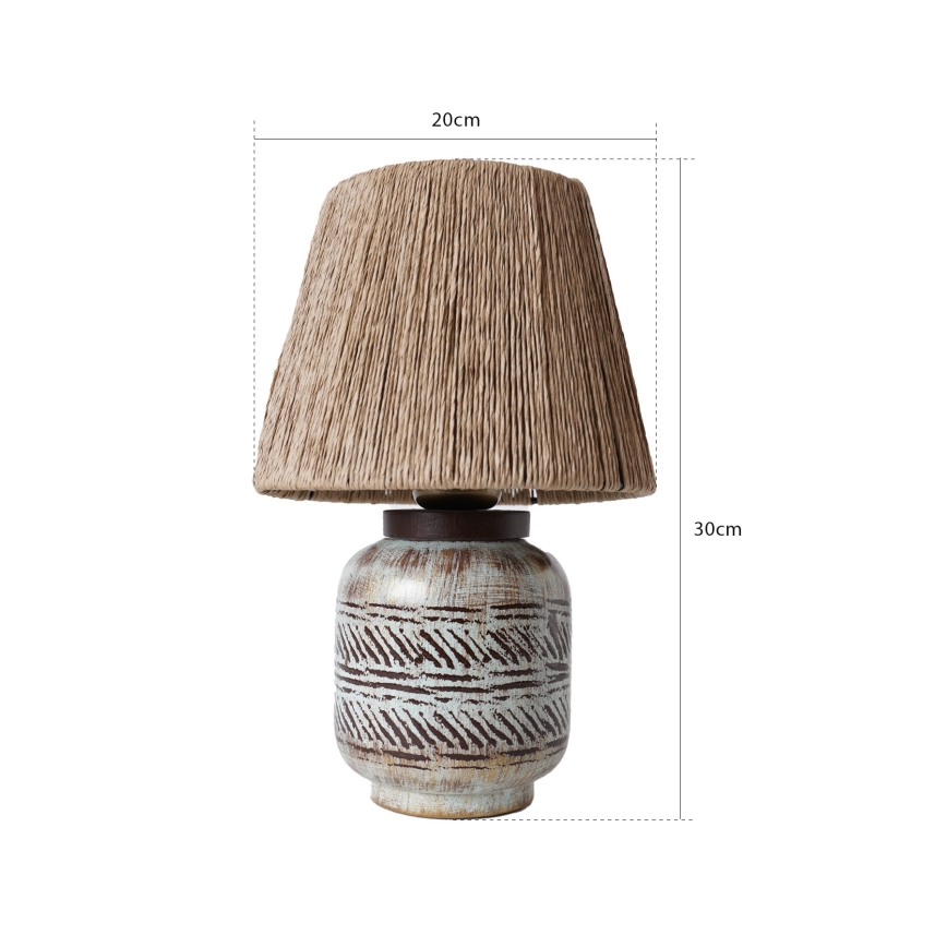 Επιτραπέζιο φωτιστικό RAMZES 1xE27/40W/230V καφέ