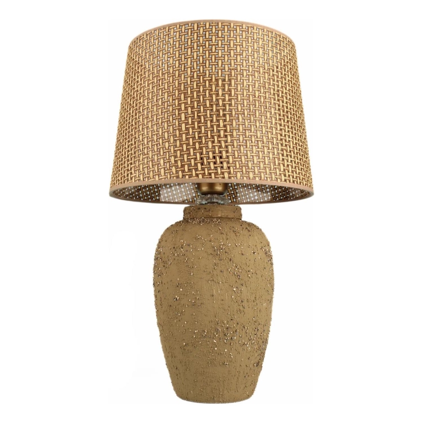 Επιτραπέζιο φωτιστικό RAMZES 1xE27/40W/230V καφέ