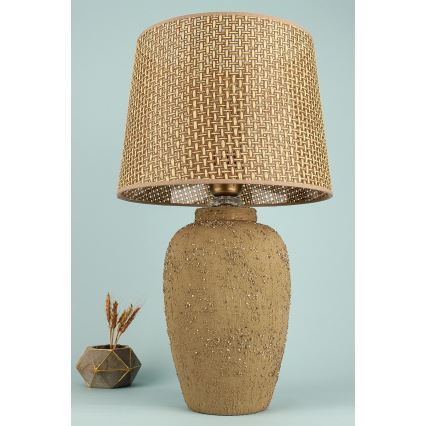 Επιτραπέζιο φωτιστικό RAMZES 1xE27/40W/230V καφέ