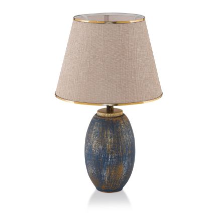 Επιτραπέζιο φωτιστικό RAMZES 1xE27/40W/230V κρεμ/μπλε
