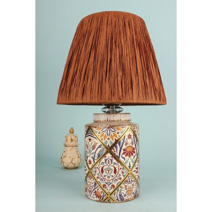 Επιτραπέζιο φωτιστικό RAMZES 1xE27/40W/230V, ραφία