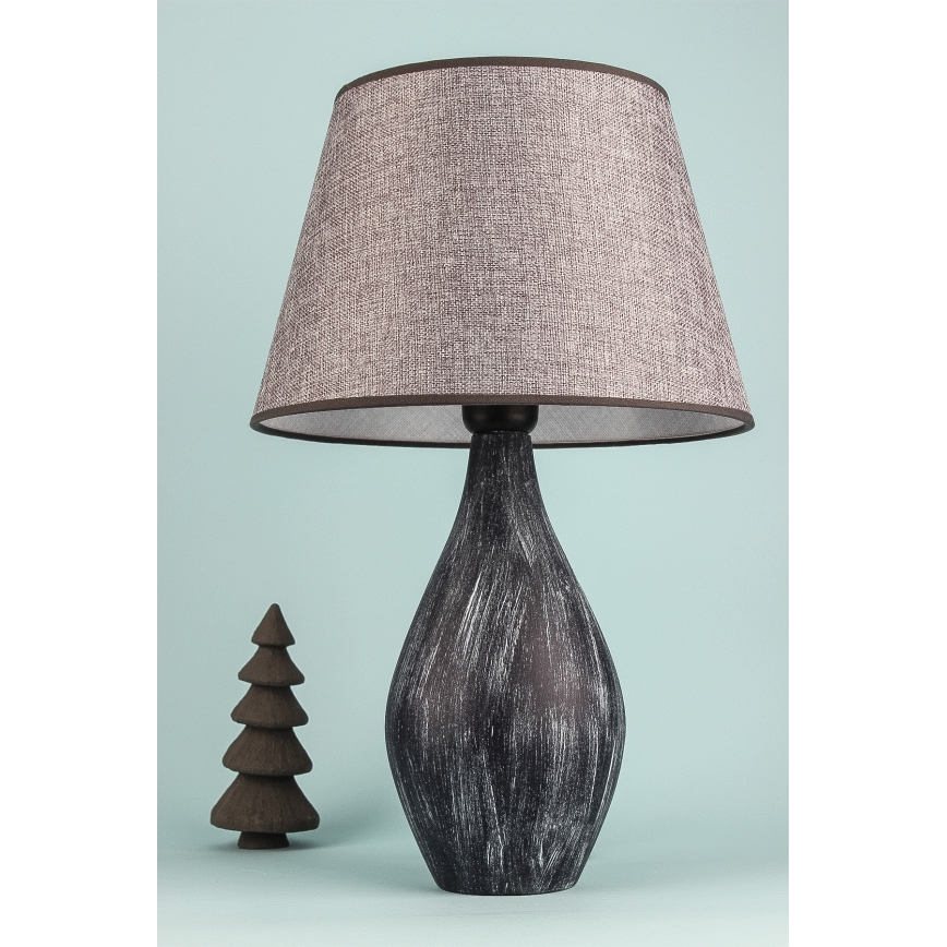 Επιτραπέζιο φωτιστικό RAMZES 1xE27/40W/230V γκρι