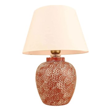 Επιτραπέζιο φωτιστικό RAMZES 1xE27/40W/230V εκρού/κόκκινο