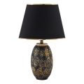 Επιτραπέζιο φωτιστικό RAMZES 1xE27/40W/230V μαύρο/χρυσό