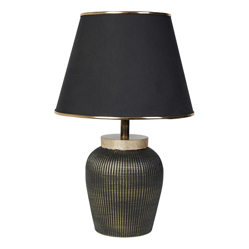 Επιτραπέζιο φωτιστικό RAMZES 1xE27/40W/230V μαύρο/χρυσό