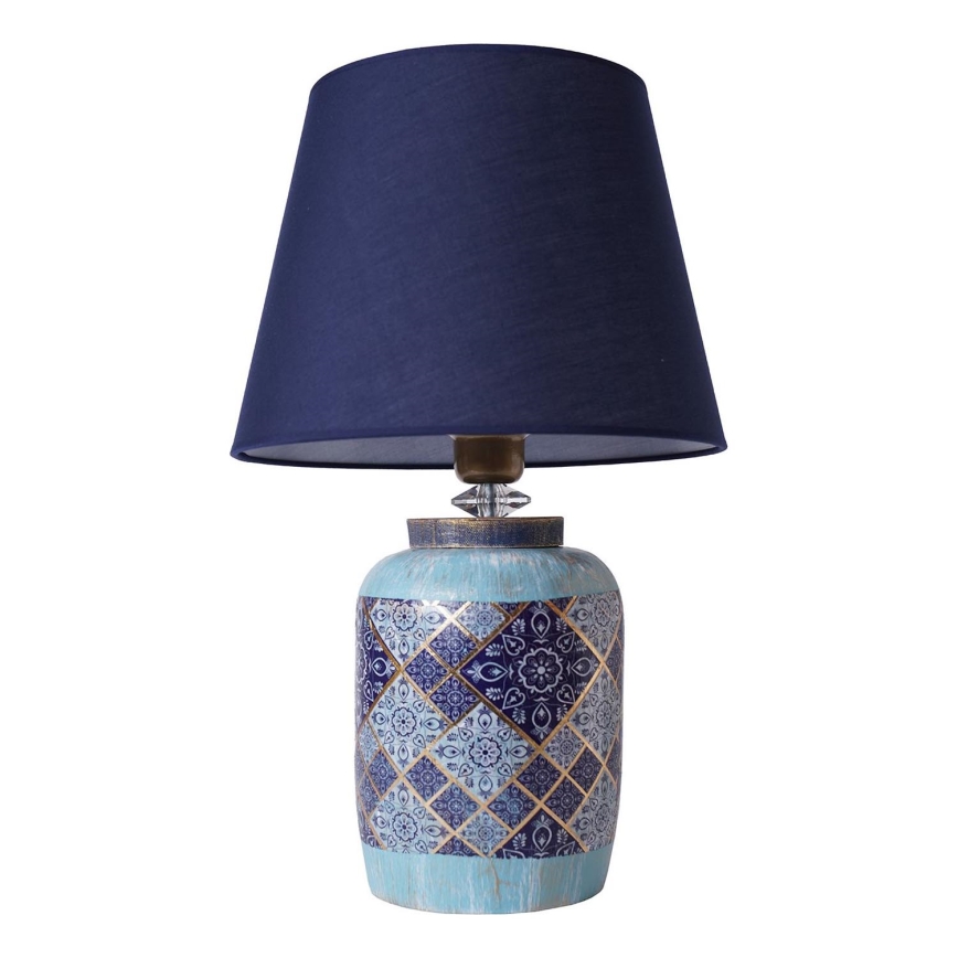 Επιτραπέζιο φωτιστικό RAMZES 1xE27/40W/230V μπλε