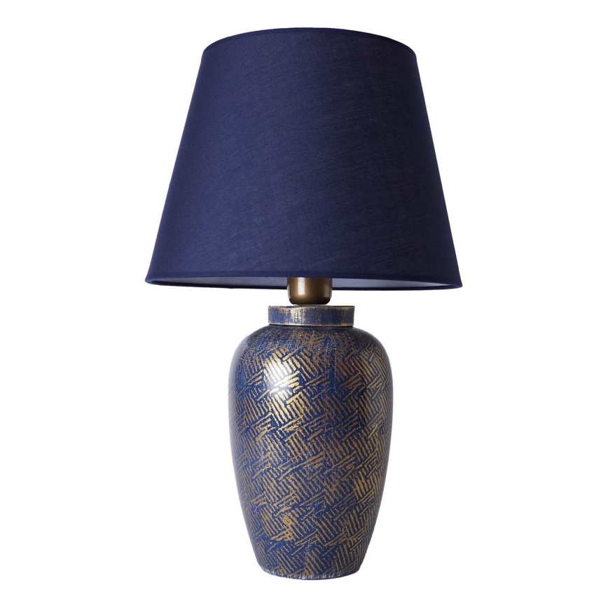 Επιτραπέζιο φωτιστικό RAMZES 1xE27/40W/230V μπλε